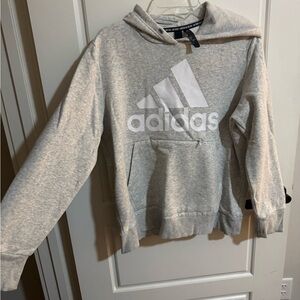 Adidas Light Gray Pullover Hoodie